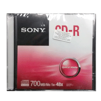 CDR Sony Lacrado Prata 80min/700MB(48x) - CDQ80SS