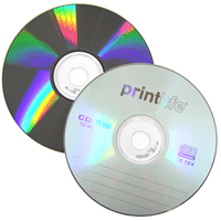 CDRW PrintLife c/ Logo/Chumbo 80min/700MB(12x) (Pino)
