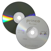CDRW Princo c/ Logo/Chumbo 80min/700MB(12x) (Pino)