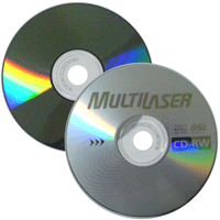 CDRW Multilaser c/ Logo/Chumbo 80min/700MB(12x) (pino)
