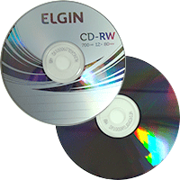CDRW Elgin c/ Logo/Chumbo 80min/700MB(4x) (Pino)