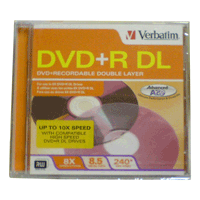 DVD+R Verbatim Lacrado 8.5 GB(10x) (Dual Layer)