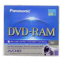 Mini DVD-RAM Panasonic Lacrado 2.8GB/60min (1x) - Double Sided (sem Holder)