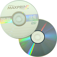 DVD-RW Maxprint c/ Logo 4.7GB(4x) (Pino)