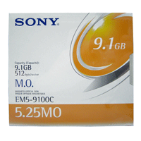 Disco Óptico Sony MO 9.1 GB (Regravável) - 512 bytes/setor