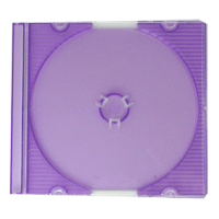 Caixa Super Slim p/ MiniCD/DVD Roxo Tracejado