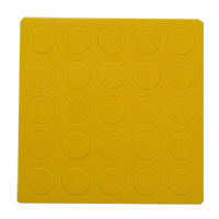 Borracha Adesivada Amarelo Claro p/ fixação de CD/DVD em encartes
