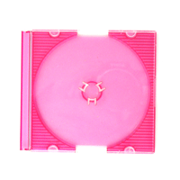 Caixa Super Slim p/ MiniCD/DVD Vermelho Magenta Tracejado