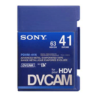 Fita DVCAM 41 min. / HDV Sony 63 min. - (MiniDVCAM)