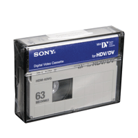 Fita MiniDV HDV/DV Sony 63 min.