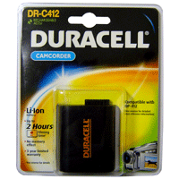Bateria Recarregável Duracell p/ Filmadoras - DR-C412