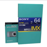 Fita MPEG IMX Sony 64 Min.