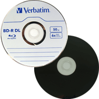 Blu-ray Disc Verbatim c/Logo 50GB (1x-6x) (pino) - BD-R DL